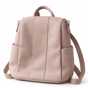 Anti-Theft Women's Backpack Purse Pink